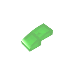 Slope Curved 2 x 1 No Studs [1/2 Bow]