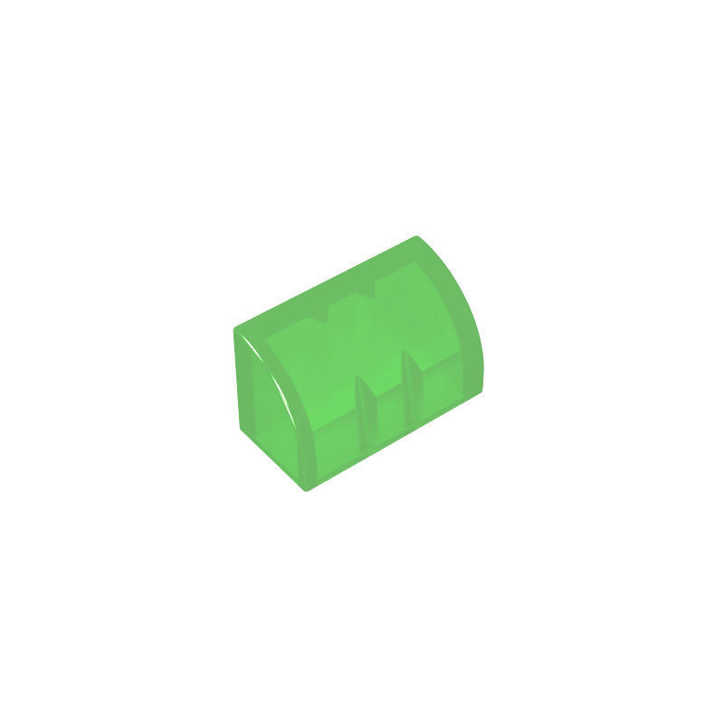 Brick Curved 1 x 2 x 1 No Studs - Color ID 140