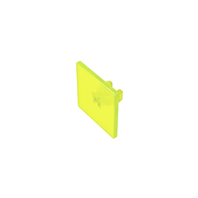 Road Sign Clip-on 2 x 2 Square [Thick Open O Clip] - Color ID 141