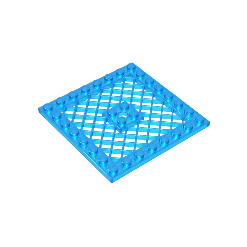 Plate Special 8 x 8 with Grille [Hole in Center]