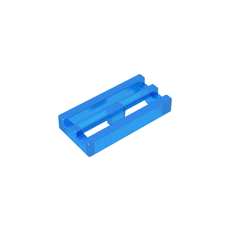 Tile Special 1 x 2 Grille with Bottom Groove