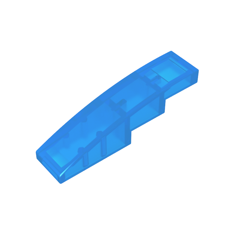 Slope Curved 4 x 1 No Studs [Stud Holder with Symmetric Ridges]