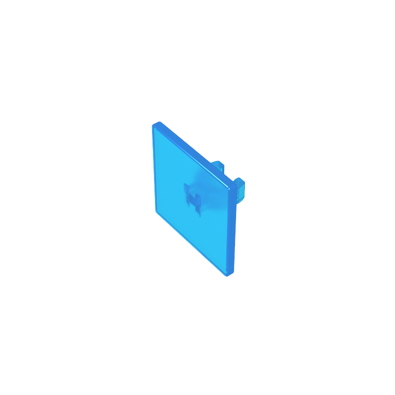 Road Sign Clip-on 2 x 2 Square [Thick Open O Clip] - Color ID 150