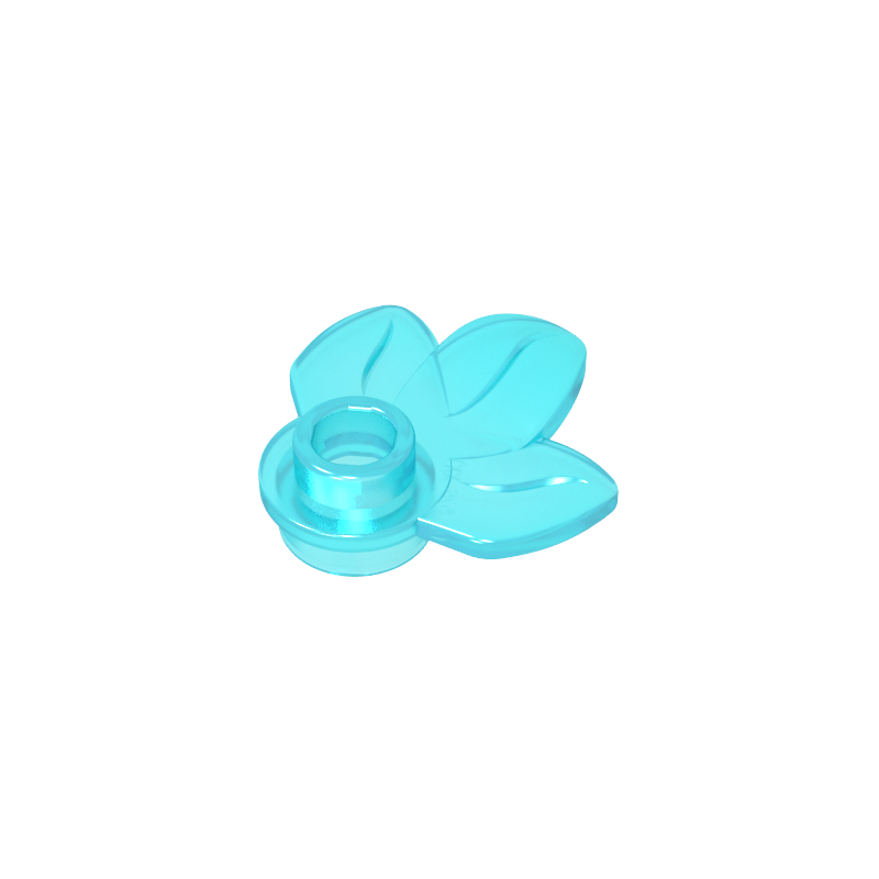 Plant, Plate 1 x 1 Round with 3 Leaves