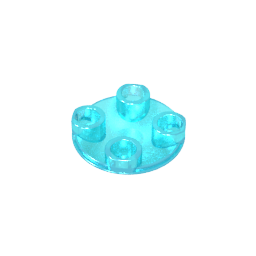 Plate Round 2 x 2 with Rounded Bottom [Boat Stud]