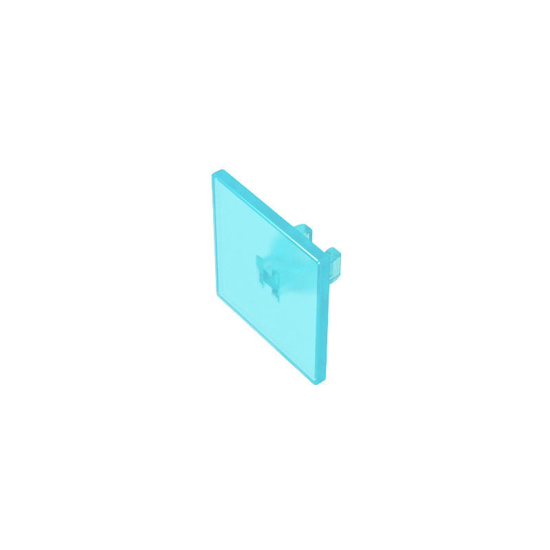 Road Sign Clip-on 2 x 2 Square [Thick Open O Clip] - Color ID 152