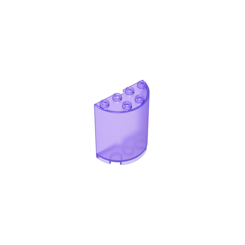 Cylinder Half 2 x 4 x 4