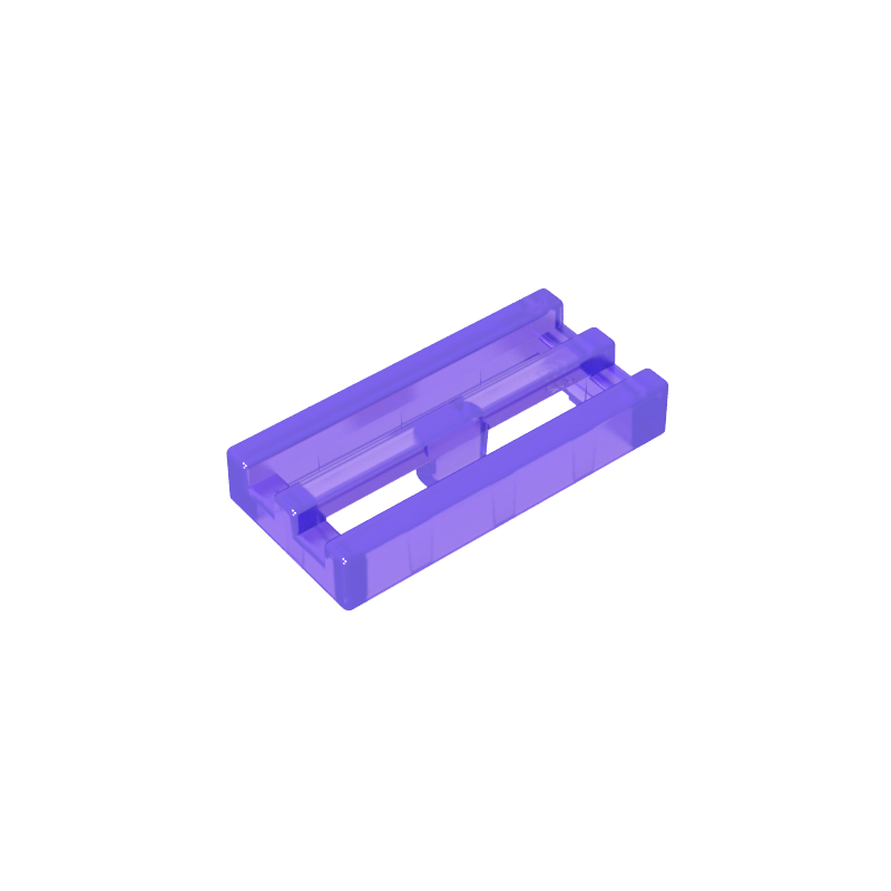 Tile Special 1 x 2 Grille with Bottom Groove
