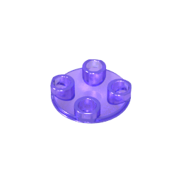Plate Round 2 x 2 with Rounded Bottom [Boat Stud]