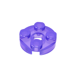 Plate Round 2 x 2 with Axle Hole Type 1 (+ Opening)