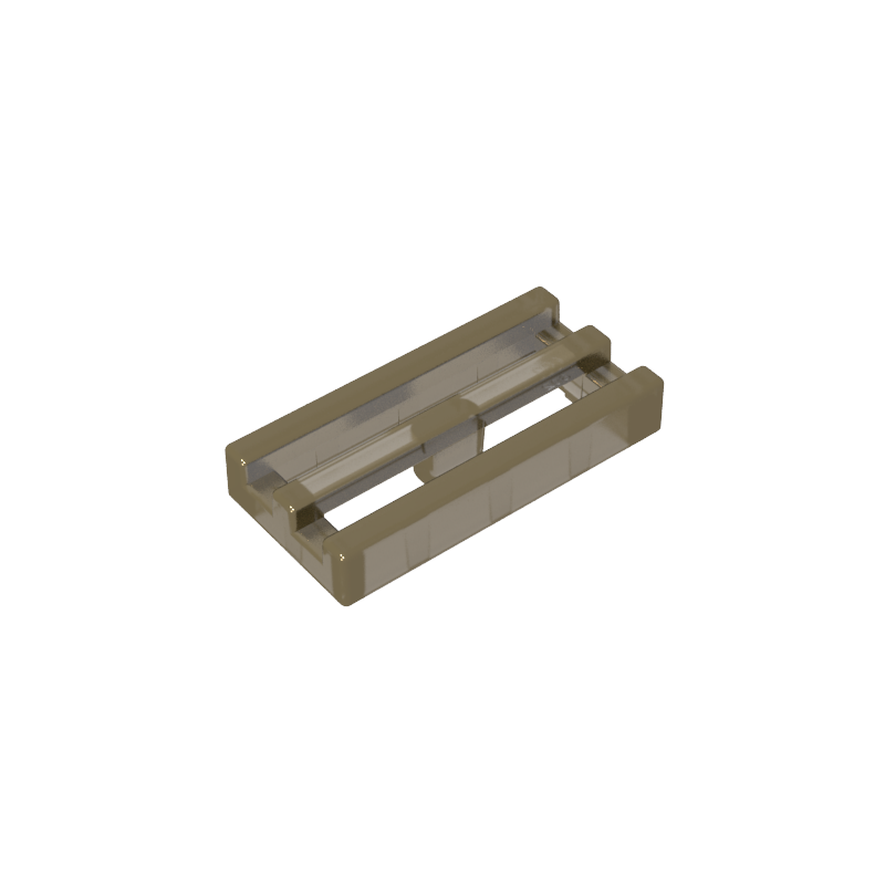 Tile Special 1 x 2 Grille with Bottom Groove