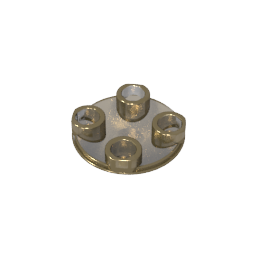 Plate Round 2 x 2 with Rounded Bottom [Boat Stud]