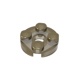 Plate Round 2 x 2 with Axle Hole Type 1 (+ Opening)