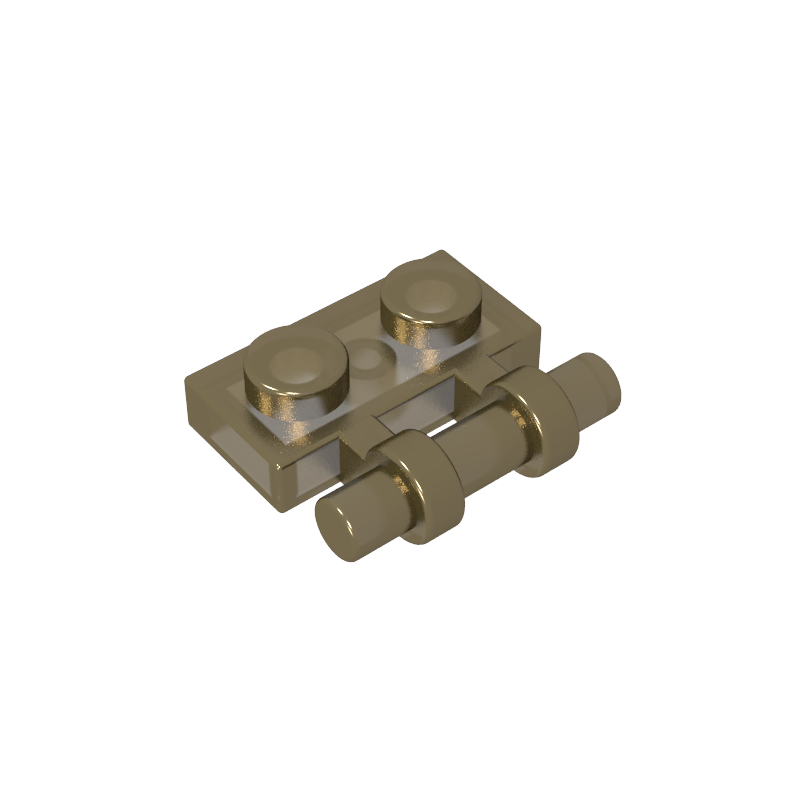 Plate Special 1 x 2 Side Handle [Free Ends]