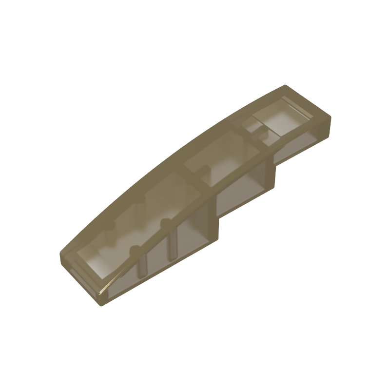 Slope Curved 4 x 1 No Studs [Stud Holder with Symmetric Ridges]