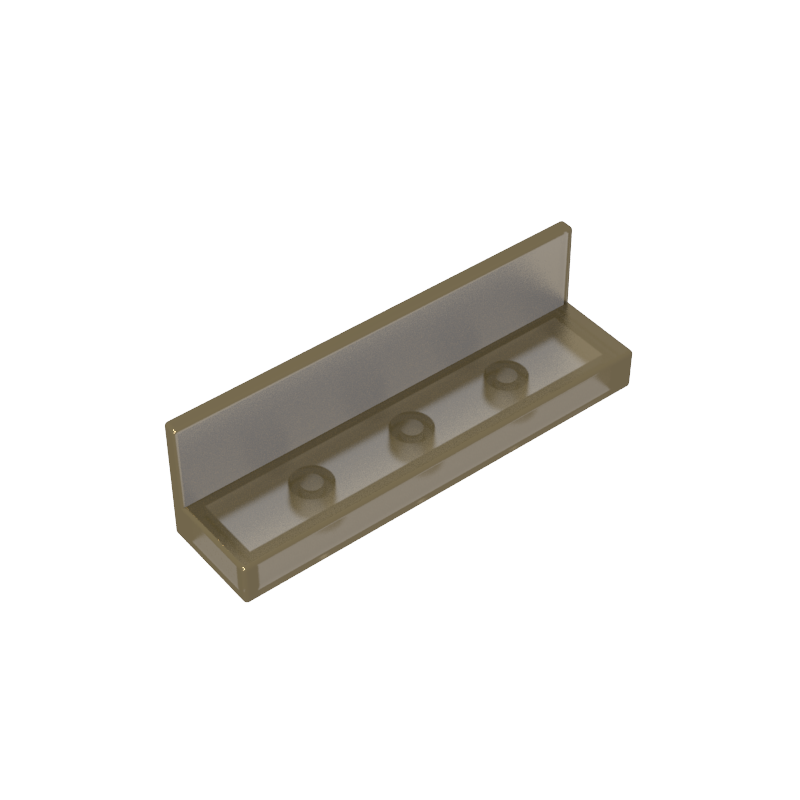 Panel 1 x 4 x 1 with Rounded Corners [Thin Wall]