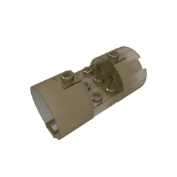 Cylinder 3 x 6 x 2 2/3 Horizontal Open Studs - Color ID 170
