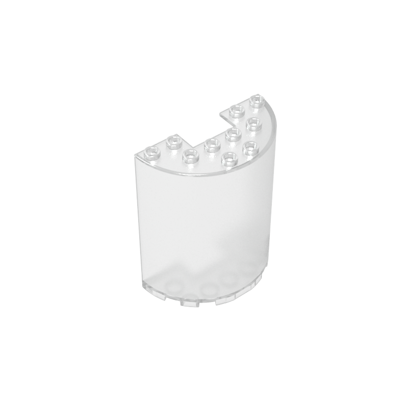 Cylinder Half 3 x 6 x 6 with 1 x 2 Cutout