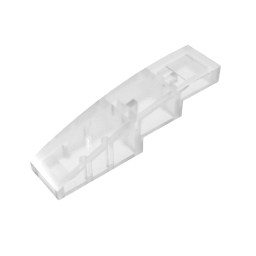 Slope Curved 4 x 1 No Studs [Stud Holder with Symmetric Ridges]