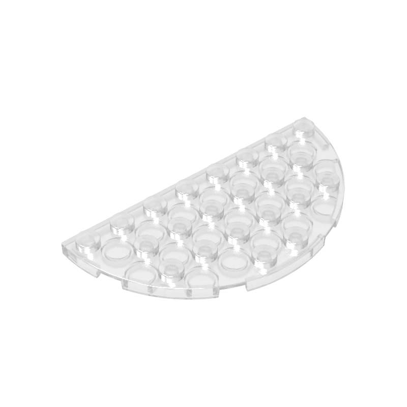 Plate Round Half 4 x 8