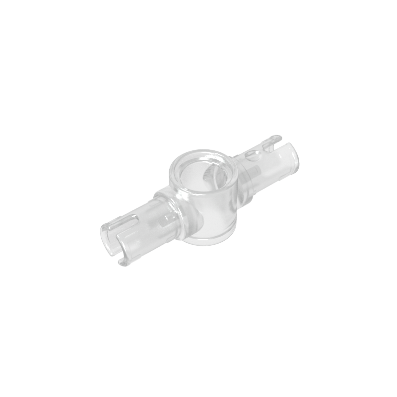 Technic Pin Connector Hub with 2 Pins with Friction Ridges Lengthwise [Big Squared Pin Holes]