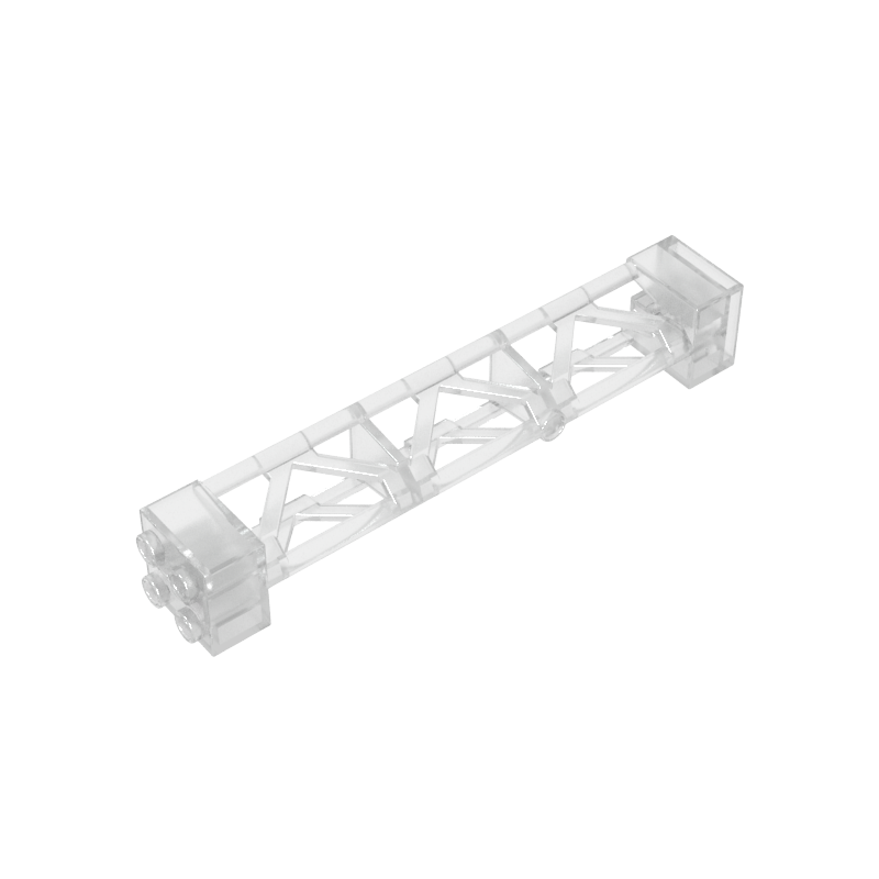 Support 2 x 2 x 10 Girder Triangular Vertical - Type 3 - Axle Hole, 3 Posts